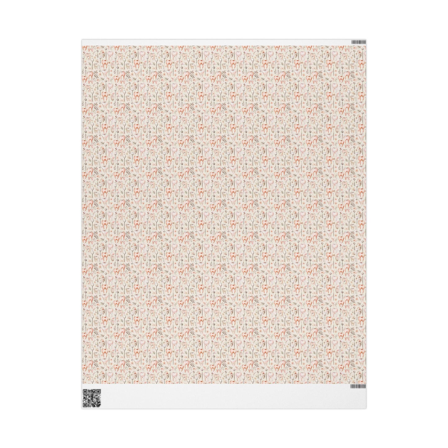 Orthodontist Gift Wrap, Clean Tooth Print Paper, Dentist Office Supplies Fun Gift Wrap for Dental Office Dentist and Hygienists