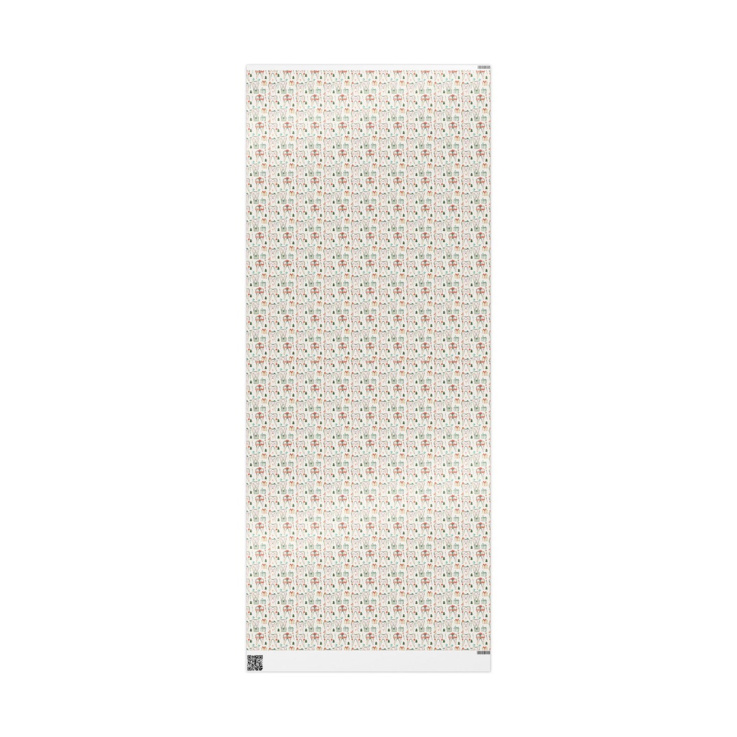 Dentist Gift Wrap, Minimal Tooth Pattern Paper, Dental Professional Gift Christmas Fun Gift Wrap for Dental Office Dentist and Hygienists