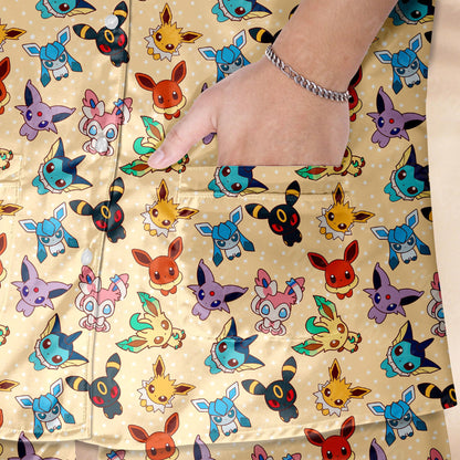 Evolution Chibi Pajamas Anime Pajamas Set Cute Pajamas Comfort for Adult Fans