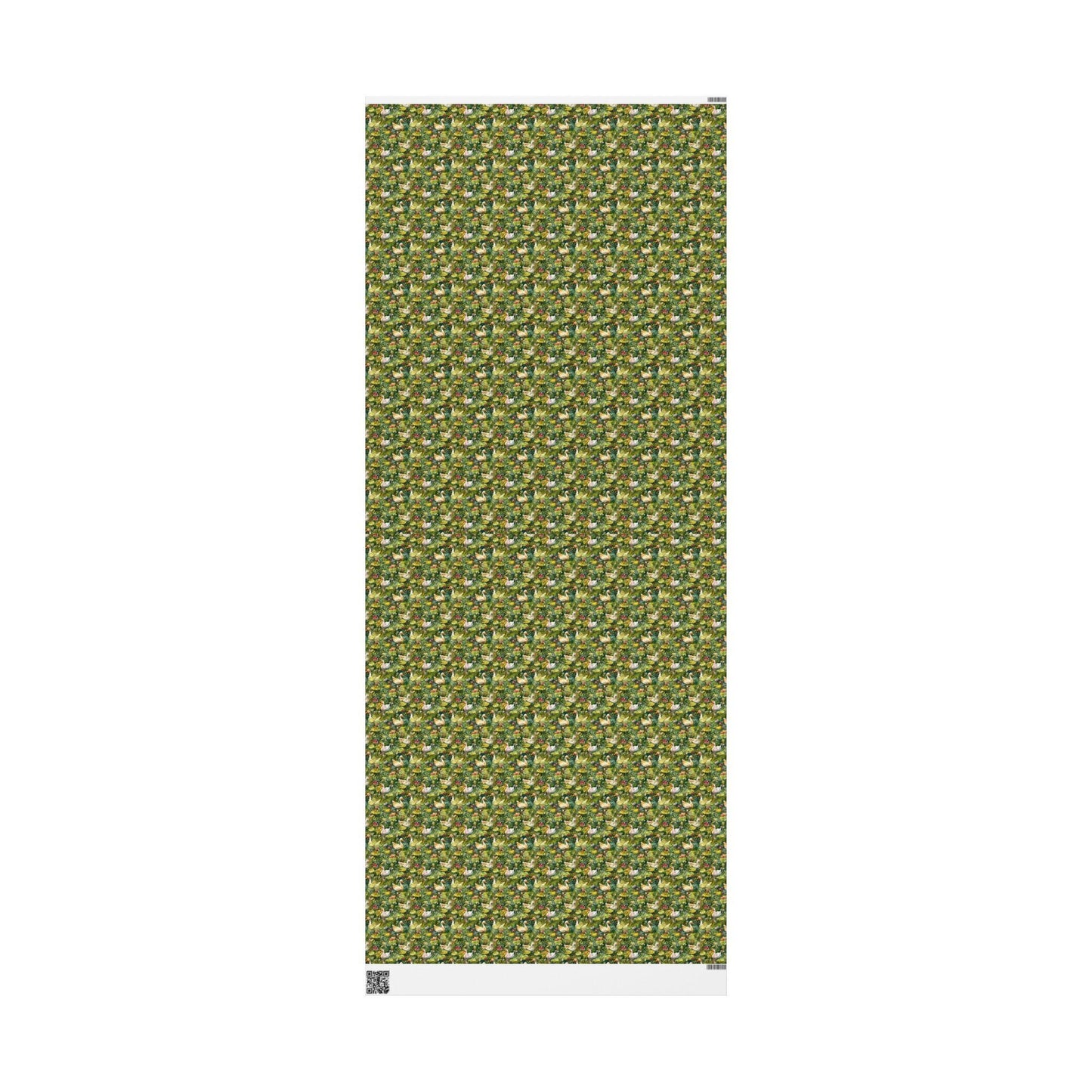 Goose and Botanical Flower Wrapping Paper for Country Birthday Garden party Baby Shower Gift Wrap, Wrapping rolls for Spring Summer wedding