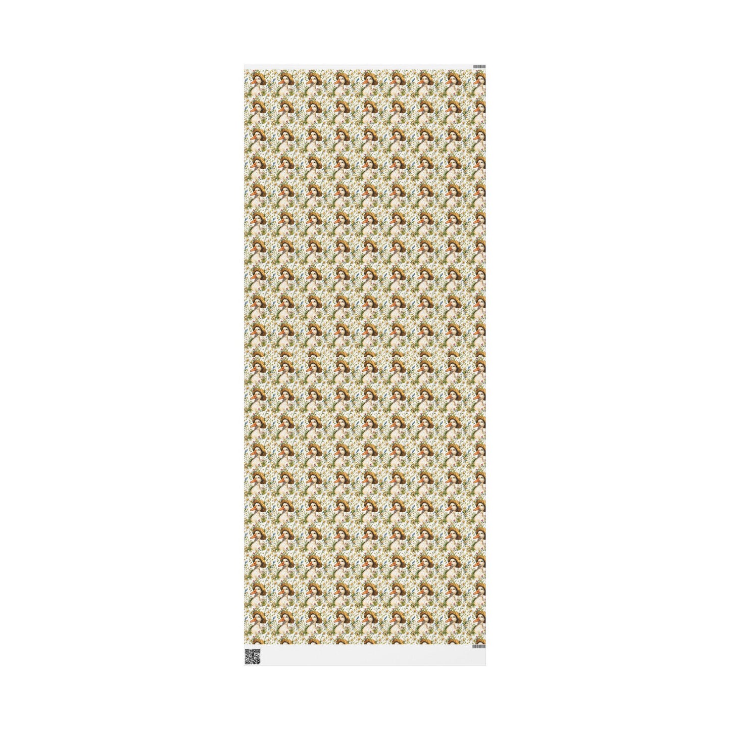 Wildflower and Goose Wrapping Paper for Baby Girl Gifts | Nature Themed Gift Wrap for New Moms and Baby Showers, Plant Moms gift wrap