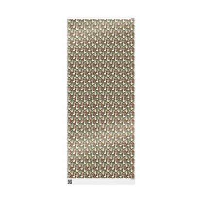 Rustic Goose and Wildflower Wrapping Paper for Mom or Grandma Birthday | Whimsical Farmhouse Baby Shower Gift Wrap for Florals Plant lovers