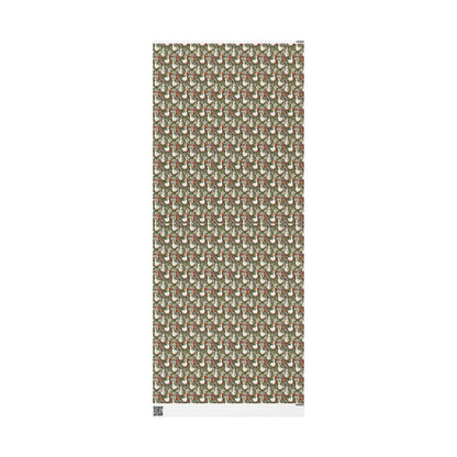 Rustic Goose and Wildflower Wrapping Paper for Mom or Grandma Birthday | Whimsical Farmhouse Baby Shower Gift Wrap for Florals Plant lovers