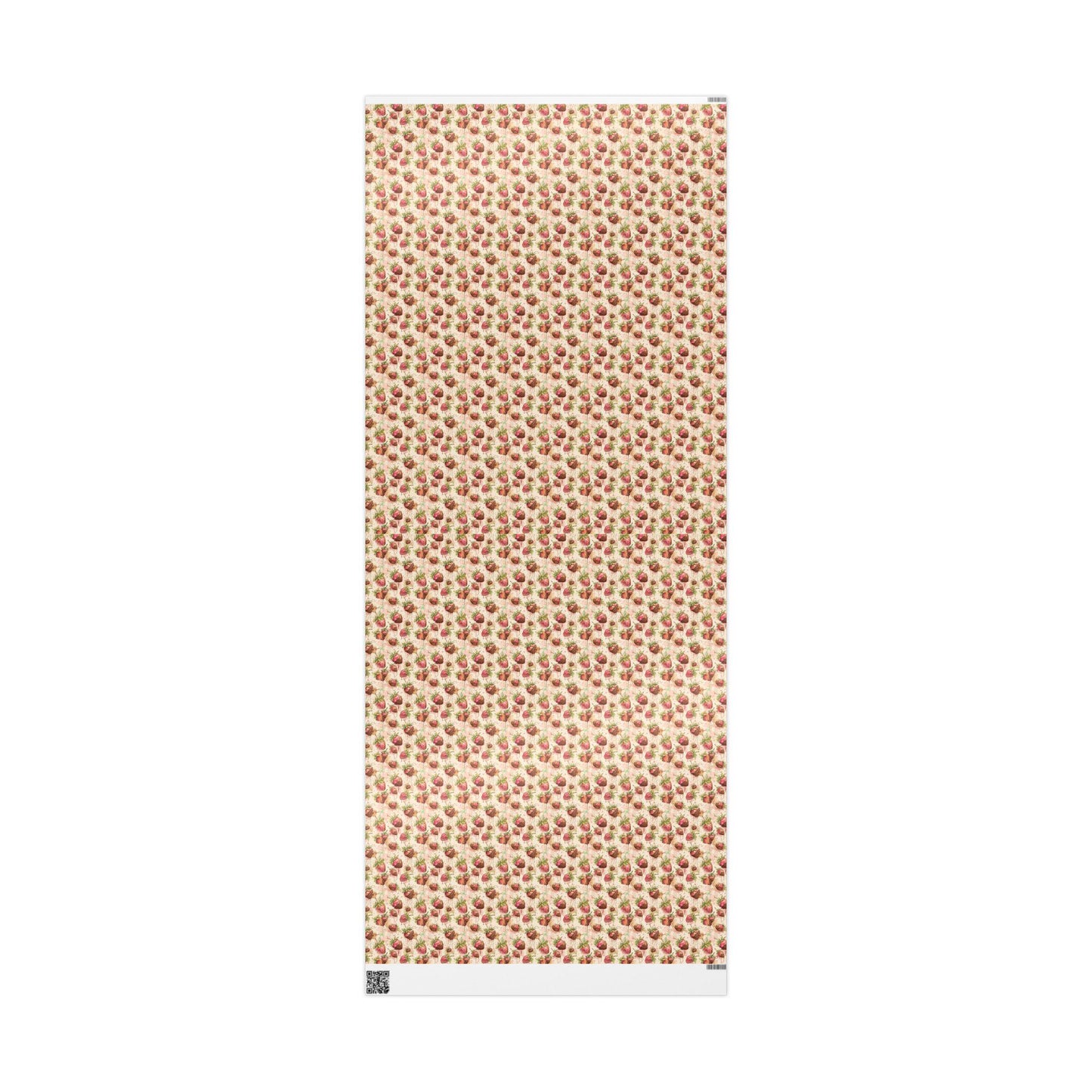 Strawberry Chocolate Lover Wrapping Paper for Baby Girl Shower Gifts | Sweet Berry Gift Wrap Sheets for Moms | Cute Party Packaging