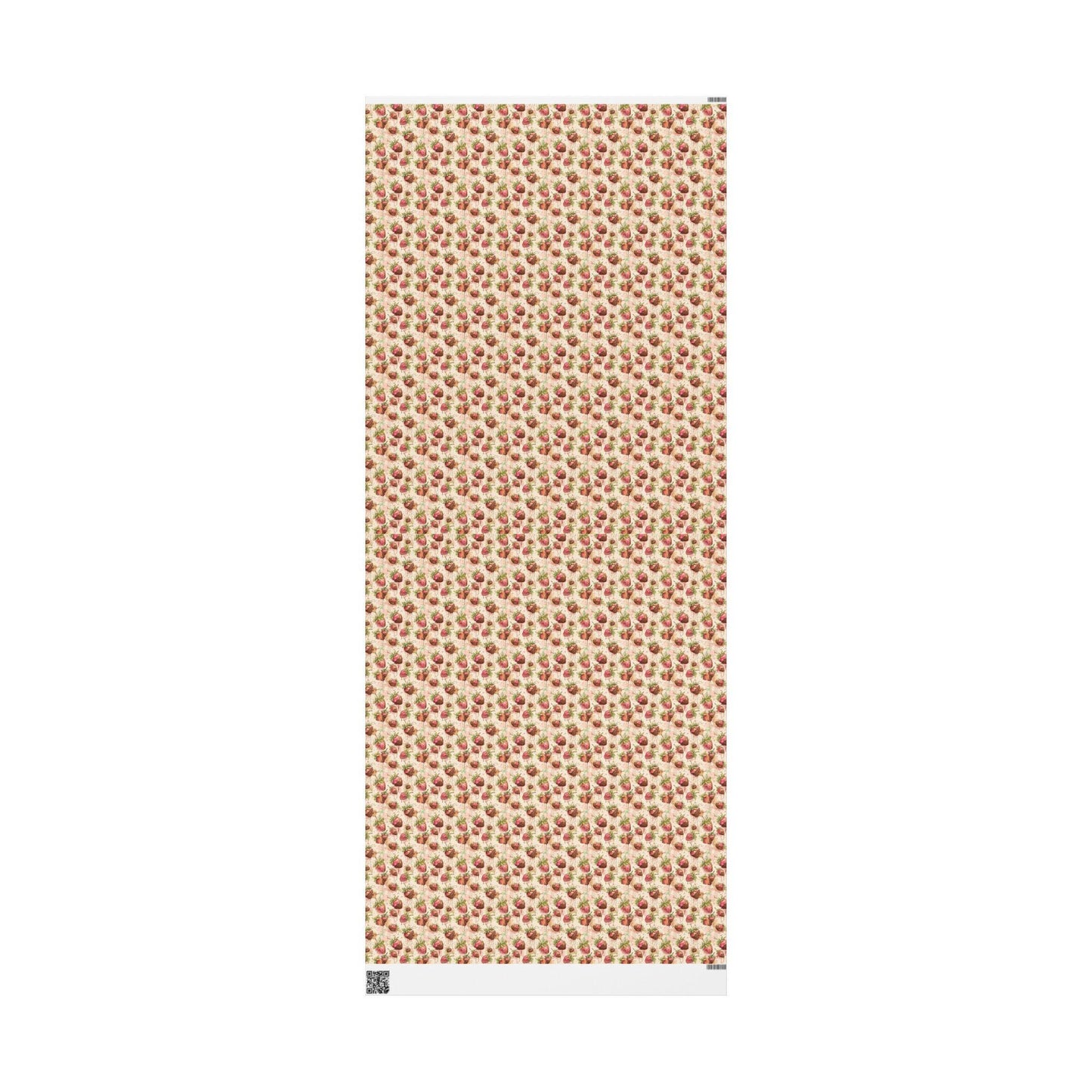 Strawberry Chocolate Lover Wrapping Paper for Baby Girl Shower Gifts | Sweet Berry Gift Wrap Sheets for Moms | Cute Party Packaging