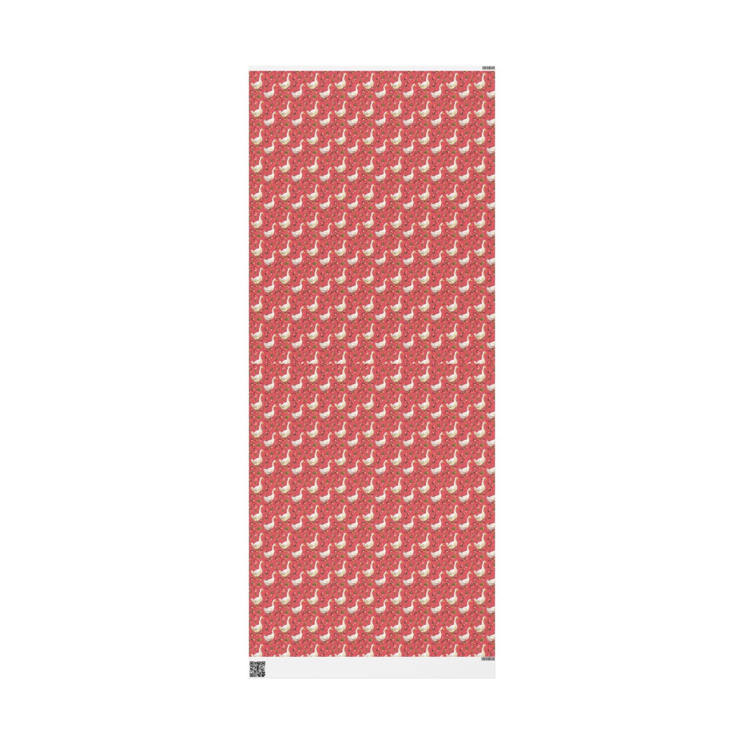 Strawberry Gooses Wrapping Paper for Little Girl Birthday | Adorable Berry Gift Wrap Sheets | Sweet Fruit Party Decor