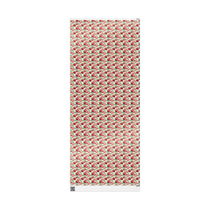 Strawberry Wrapping Paper for Bridesmaid Gifts | Fun Berry Gift Wrap for Wedding Day | Pink Summer Fruit Party Decor