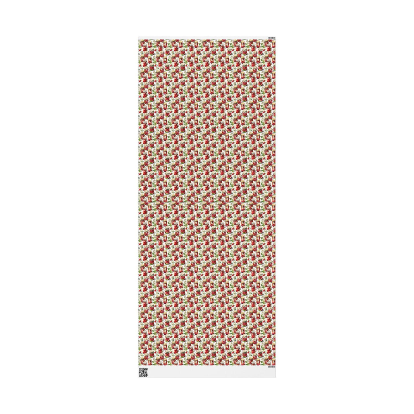Vintage Strawberry Jam Gift Wrap for Grandmas Moms Birthday | Farmhouse Wrapping Paper for Homemade Gifts & Kitchen Lovers