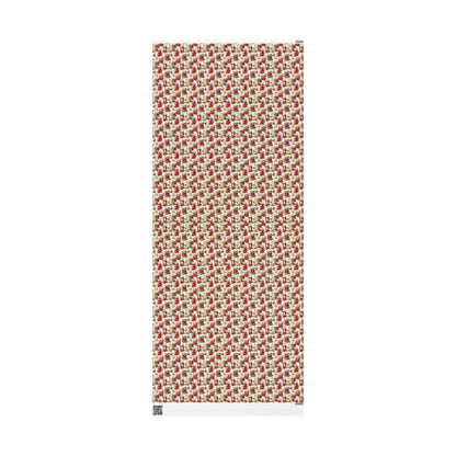 Vintage Strawberry Jam Gift Wrap for Grandmas Moms Birthday | Farmhouse Wrapping Paper for Homemade Gifts & Kitchen Lovers