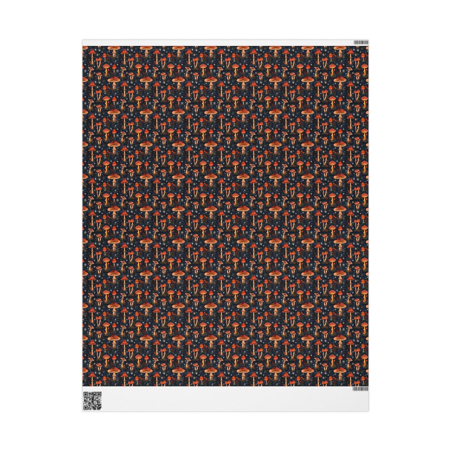 Whimsical Forest Mushroom Gift Wrapping Paper | Nature Inspired Toadstool Wrap Sheets | Dark Academia Packaging for All Occasions
