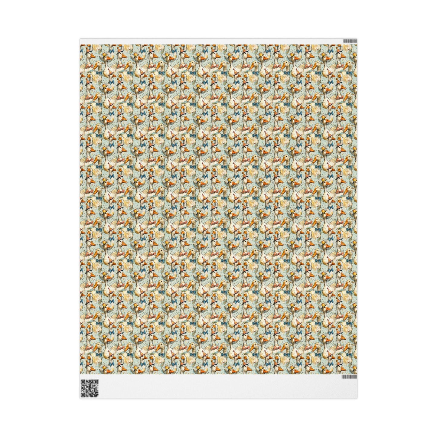 Goose Themed Birthday Wrapping Paper for Teen Girls | Cute Farmhouse Gift Wrap with Floral and Animal Designs