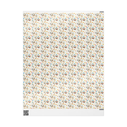 Funny Goose Wrapping Paper for Best Friends Birthday | Quirky Farm Animal Gift Wrap for Adults Who Love Nature