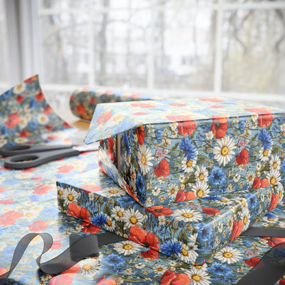 Wildflower Gift Wrap for Best Friends Birthday | Botanical Wrapping Paper for Women Who Love Nature & Plants