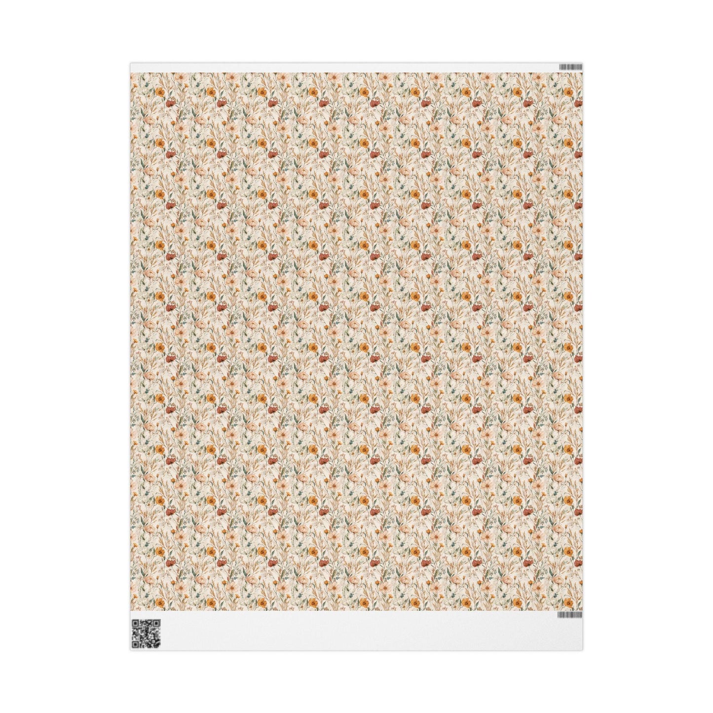 Wildflower Wrapping Paper for Flower Girl Gifts | Boho Floral Gift Wrap for Rustic Wedding Party Accessories