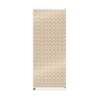 Wildflower Wrapping Paper for Flower Girl Gifts | Boho Floral Gift Wrap for Rustic Wedding Party Accessories