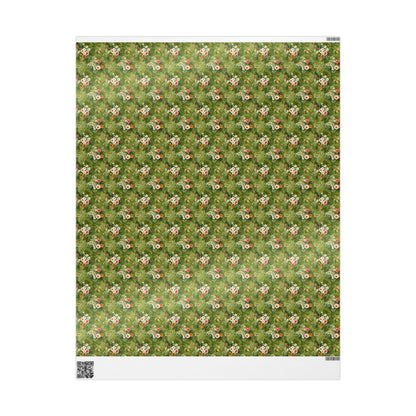 Wildflower Gift Wrap for Best Friends Birthday | Botanical Wrapping Paper for Women Who Love Nature & Plants Baby Shower  gift wrap
