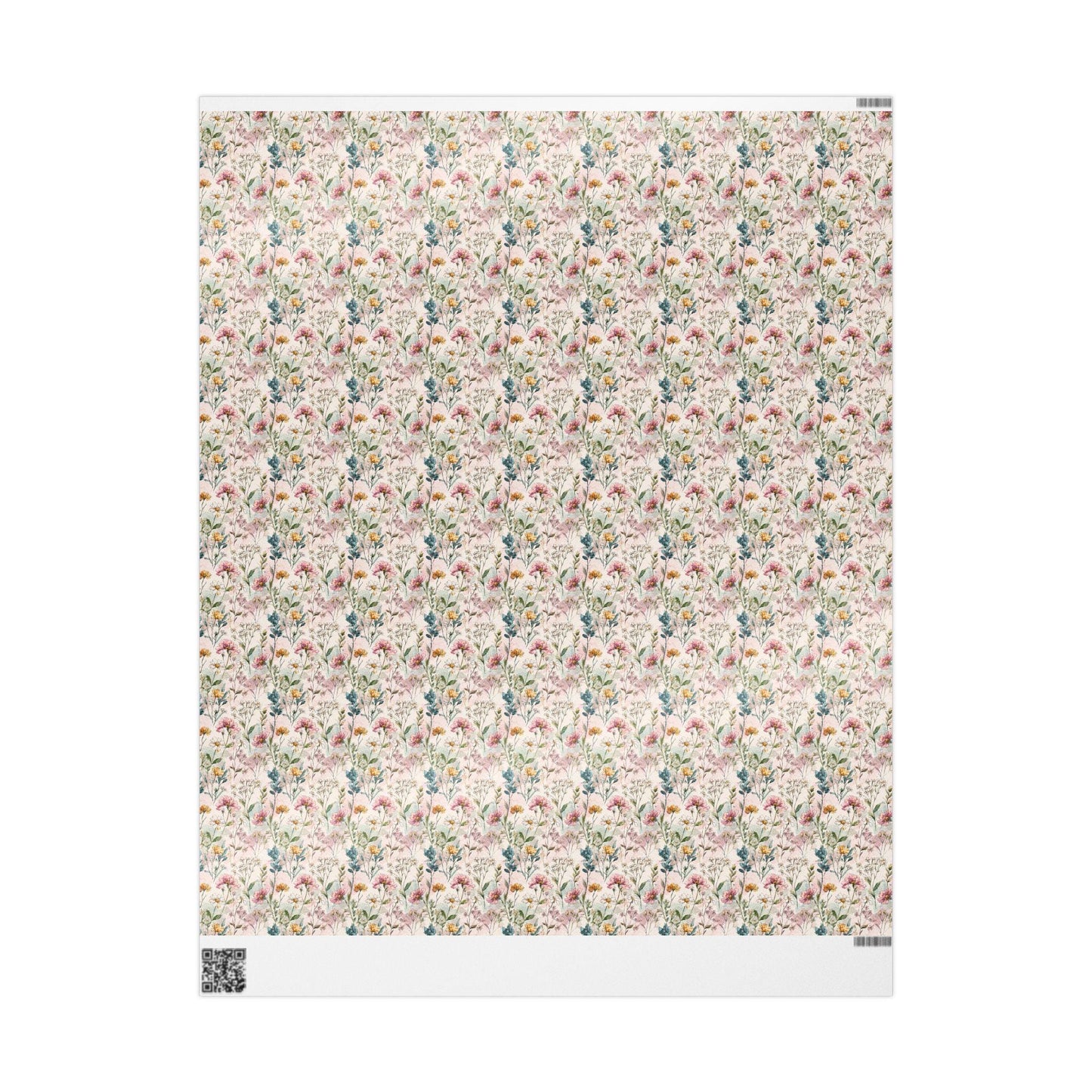Botanical Wildflower Gift Wrap for Mother's Day | Eco Friendly Floral Wrapping Paper for Women Who Love Gardening