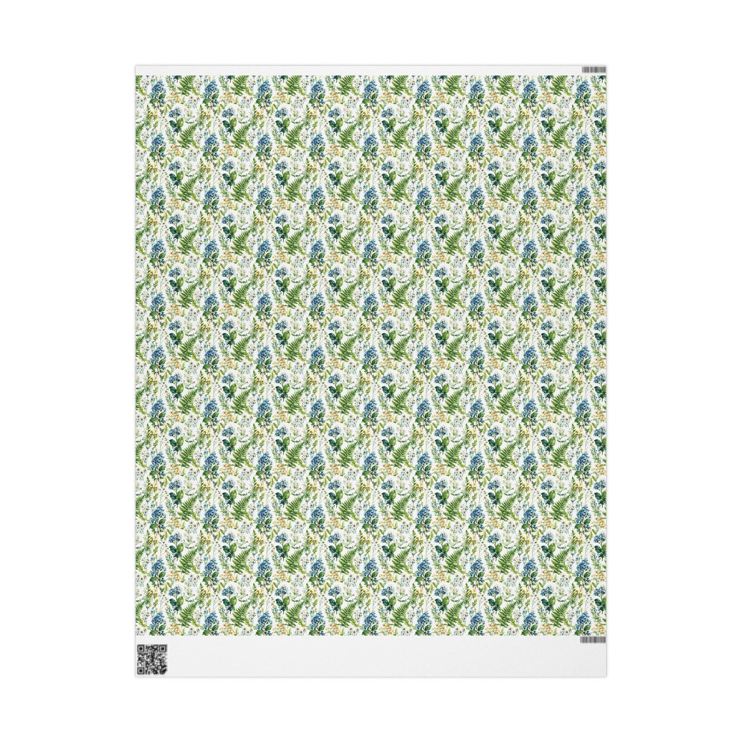 Soft Wildflower Wrapping Paper for Bridal Shower Gifts | Romantic Garden Gift Wrap for Brides and Bridesmaids