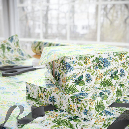 Bohemian Wildflower Wrapping Paper for Spring Birthdays | Floral Wrap for Friends, Moms, or Nature Inspired Events