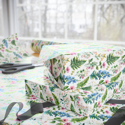 Wildflower Wrapping Paper for Eco Friendly Gifts | Floral Recyclable Gift Wrap for Nature Lovers & Earth Day Gifting