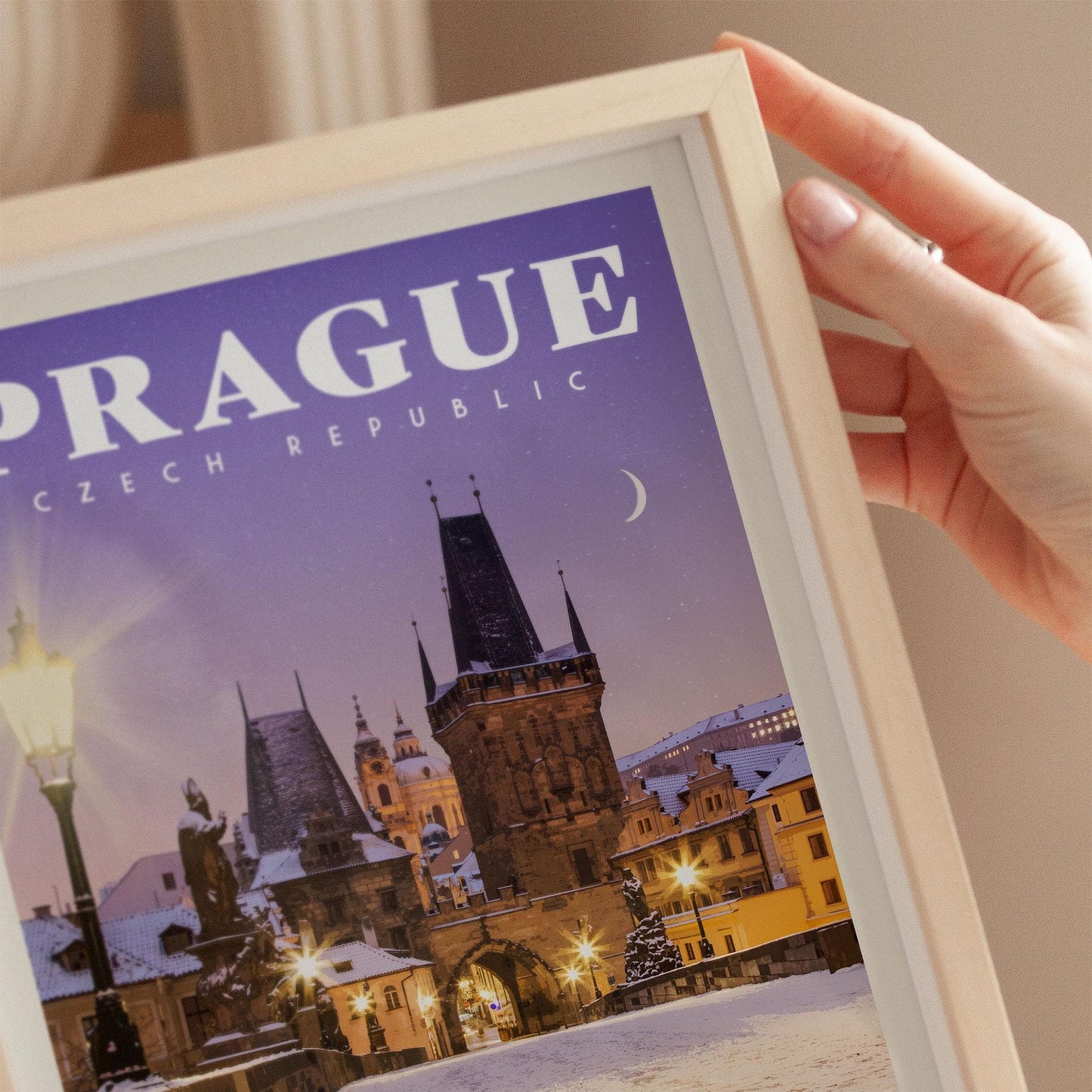 Prague Print, Prague Poster, Prague Wall Art, Czech Print, Czech Wall Decor, Charles Bridge Poster, Czech Republic Poster