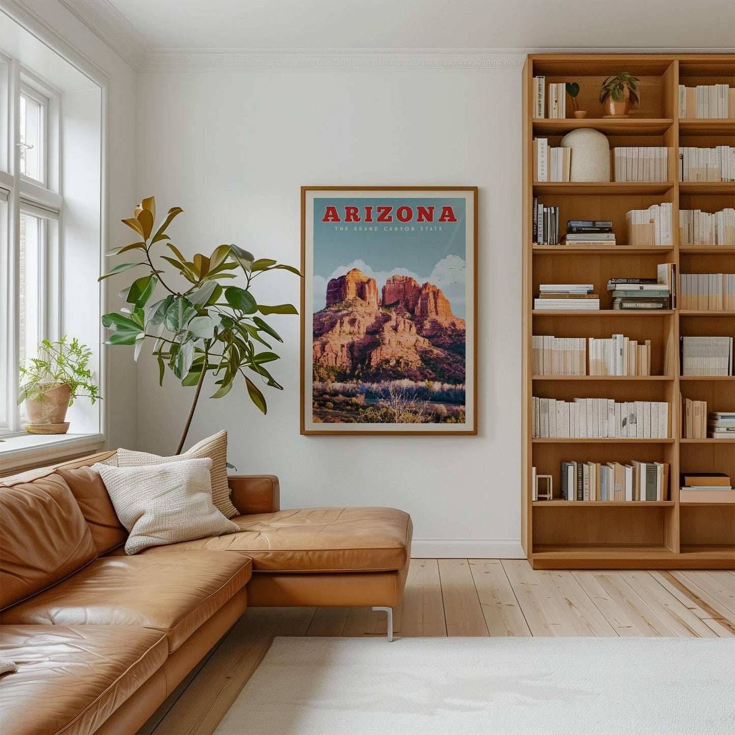 Arizona Print, Arizona Travel Poster, Arizona Wall Art, Arizona Gift, Southwest Decor Print, Arizona State Map, Grand Canyon