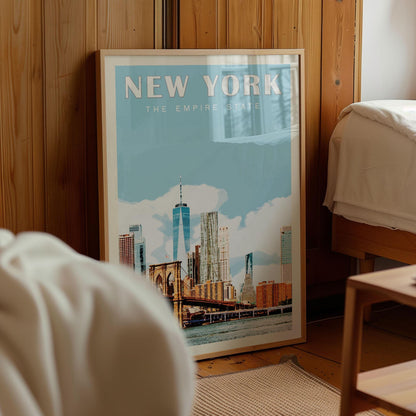 New York City Wall Art, New York Wall Decor, New York Print, NY Skyline, NYC Print, New York Poster, Brooklyn Bridge Poster, nyc Decor