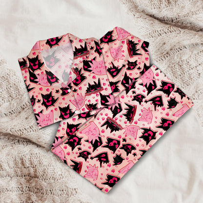Ghost Love Funny Pajamas Set Cute Loungewear Pajamas Comfort for Fans