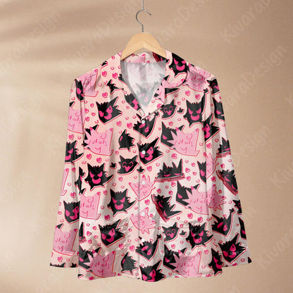 Ghost Love Funny Pajamas Set Cute Loungewear Pajamas Comfort for Fans