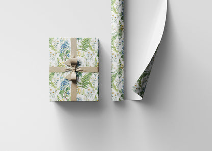 Bohemian Wildflower Wrapping Paper for Spring Birthdays | Floral Wrap for Friends, Moms, or Nature Inspired Events