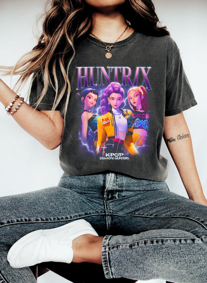 Vintage Kpop Huntrix Fan Shirt: Rumi Zoey Mira Graphic Tee