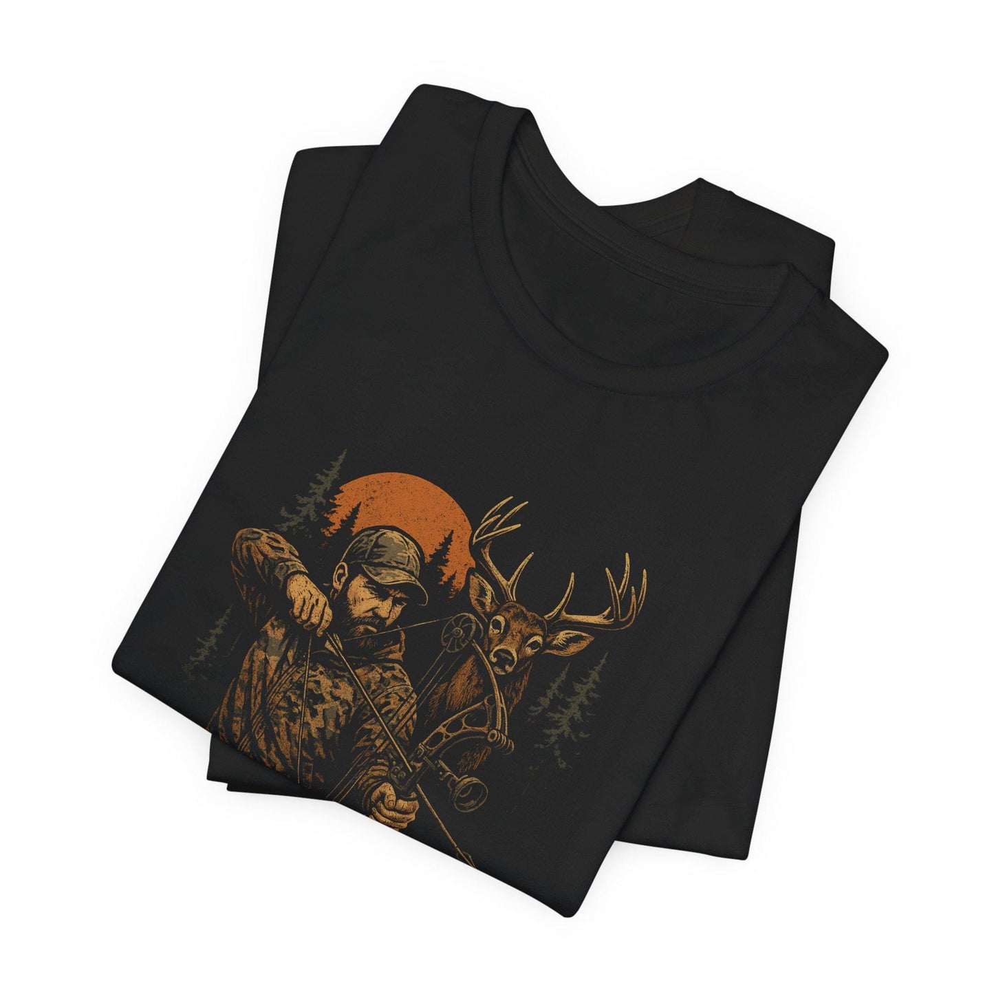 Bowhunter Archery Tee: Rugged Outdoor Graphic Shirt, Bella Canvas 3001