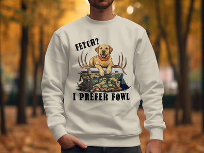 Funny Hunting Lab T-Shirt: Yellow Labrador Retriever Duck Dog Tee