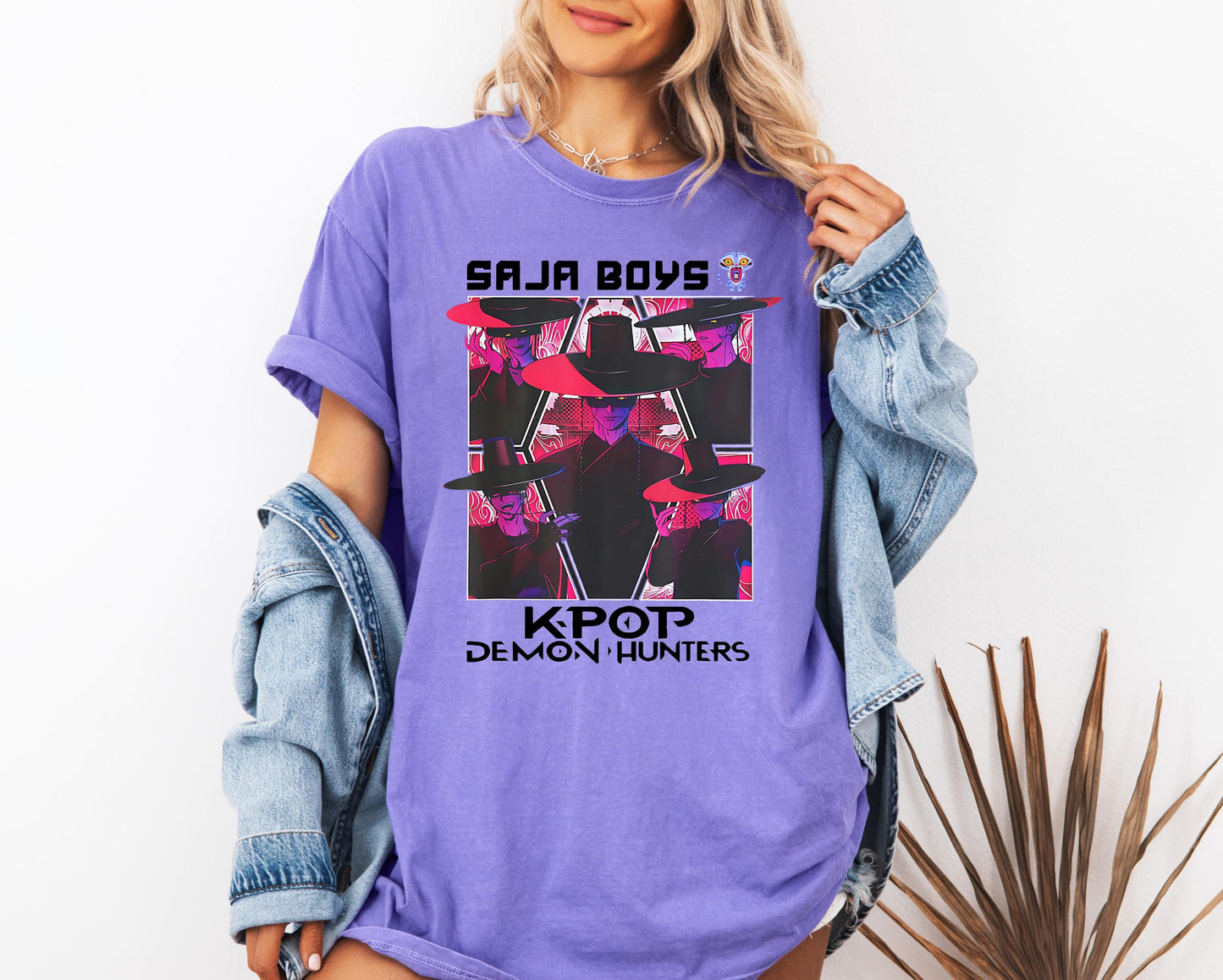 Saja Boys Boy Band Shirt, Kpop Demon Hunters Movie Shirt, Bootleg Retro Movie Shirt, Demon Hunters Merch Shirt, Gift for Her