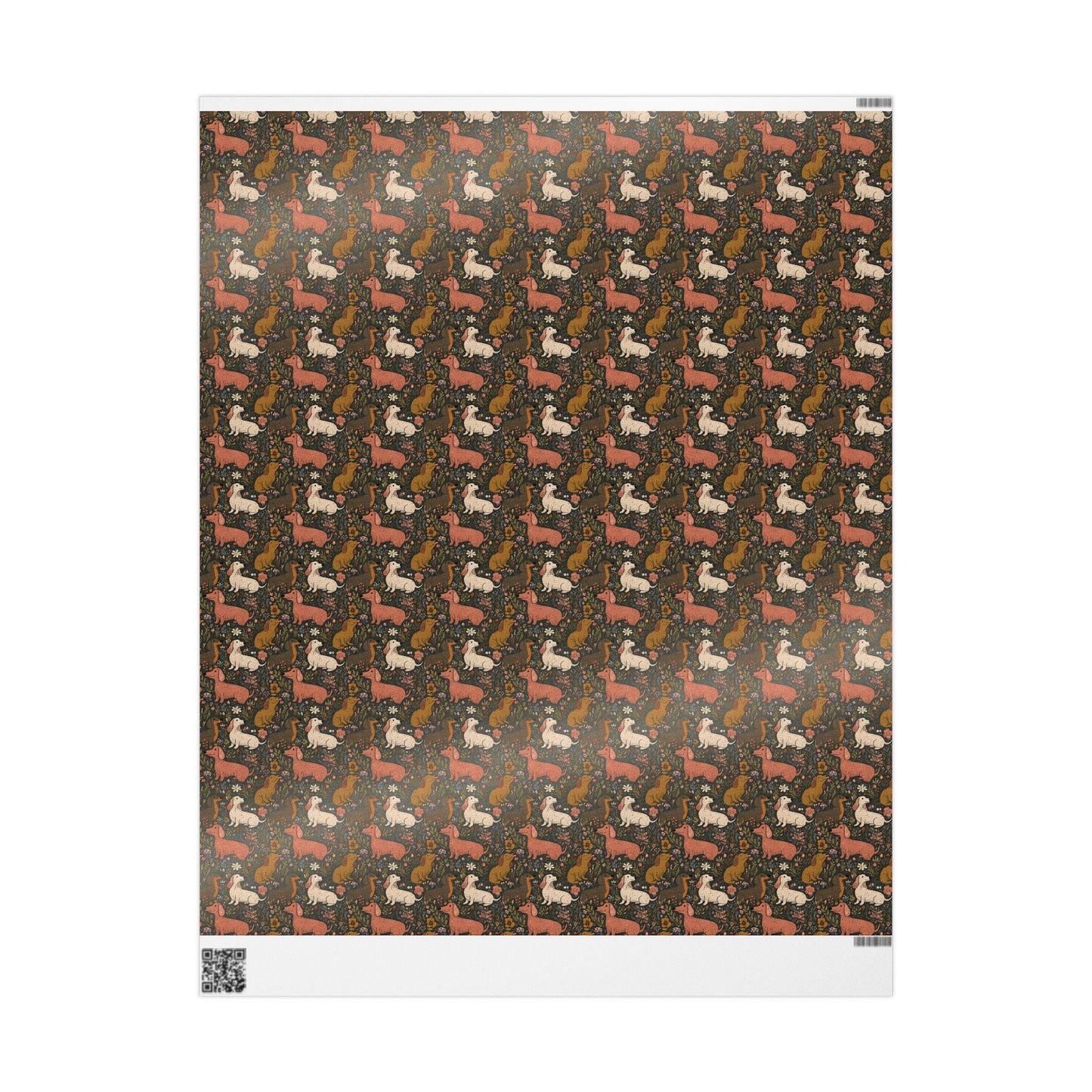 Cute Dachshund floral wrapping paper for Dog Lovers | Weiner Dog gift wrap for Doxie Mama, Dachshund Mom or Sausage Dog Fan
