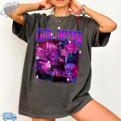 Girl Dinner Sajaboys Kpop Demon Hunters Mystery Shirt, Girl Dinner Kpop Demon Hunters Saja Boys Bootleg, Gift For Fan Kpop Lovers