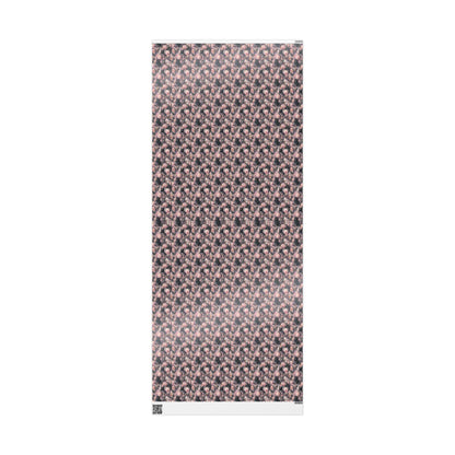 Bat Birthday & Baby Shower Wrapping Paper Creepy Cute Gift Wrap for Goth Moms, Witchy Babies, Alternative pastel goth Halloween Present wrap