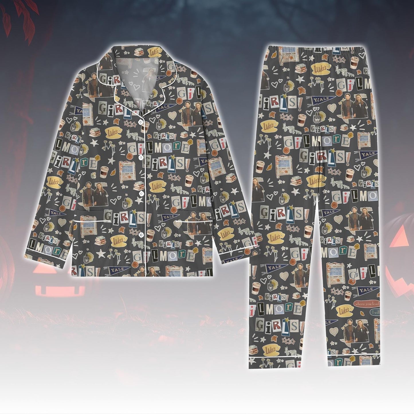 Star Hollow Pajamas Set, Dragonfly Inn Pajamas Party, Stars Hollow Pajamas Family, Pajamas For Her, Girls Tv Series Pajamas