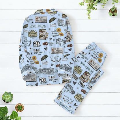 Girls Tv Show Pajamas Set, Stars Hollow Pajamas Family, Movie Lover Pajamas, Dragonfly Inn Women Pajamas, Luke Coffee Pajamas Set