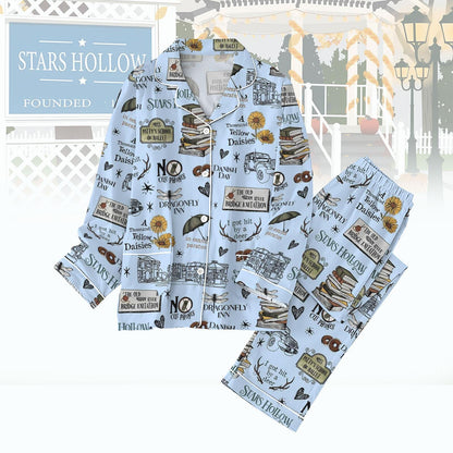 Girls Tv Show Pajamas Set, Stars Hollow Pajamas Family, Movie Lover Pajamas, Dragonfly Inn Women Pajamas, Luke Coffee Pajamas Set