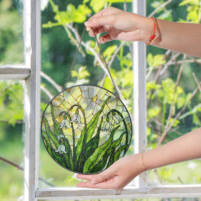 Snowdrop Flower Stained Glass Suncatcher Spring Window Decor Gift for Nature Lovers or Mothers Day