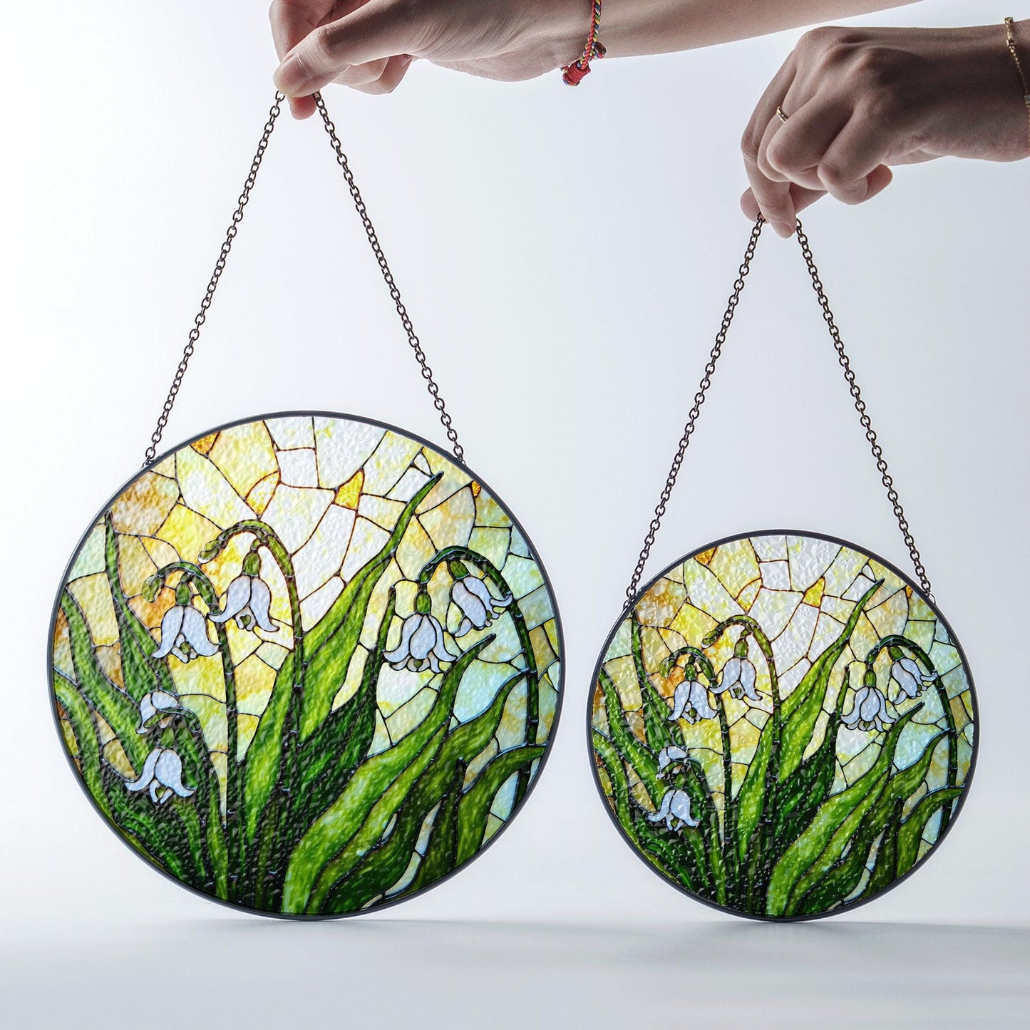 Snowdrop Flower Stained Glass Suncatcher Spring Window Decor Gift for Nature Lovers or Mothers Day