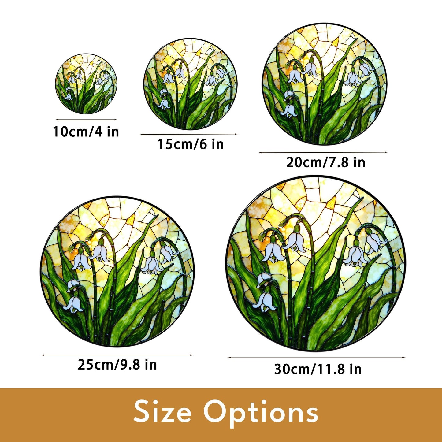 Snowdrop Flower Stained Glass Suncatcher Spring Window Decor Gift for Nature Lovers or Mothers Day