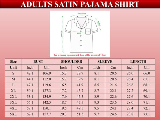 Western Cowgirl Satin Pajama Set, Rodeo Horse & Cactus Print Sleepwear, Pink Country Girl Short Sleeve Button Up Loungewear Gift For Women  Pajamas Set