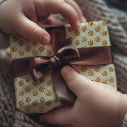 Cookie Theme Wrapping Paper: Glossy or Matte Finish