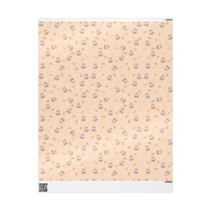 Cute Kawaii Monster Wrapping Paper for Teen Girl Boy Baby Birthday Gift Wrap Cartoon Creatures Party Supply Kids Custom Birthday Wrap