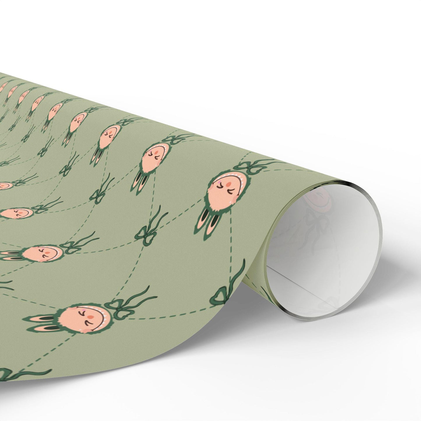 Trendy Kawaii Monster Christmas Wrapping Paper Holiday Gift Wrap for Kids Teens Fun Cartoon Creature Custom Xmas Gift Wrap Festive Supplies