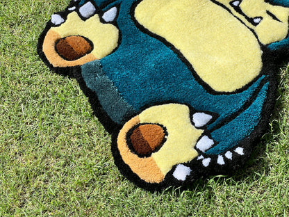 Custom Tufted Rug | Custom Rug | Snorlax Rug | Rug for Bedroom | Personalized Rug | Area Rug | Anime Carpet | Aesthetic Rug for Room
