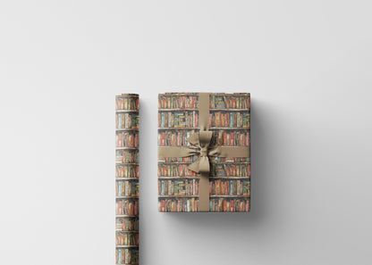 Literary Gift Wrap for Bookworms Book Nerds and Librarians Cute Book Club Wrapping Paper for Readers #15