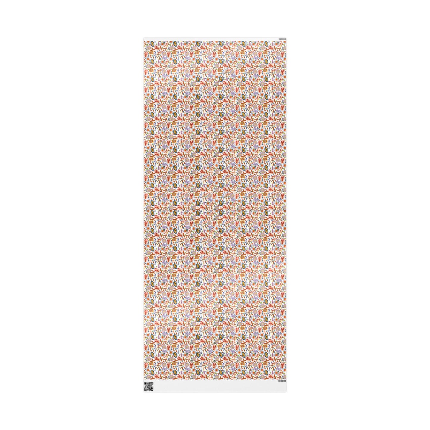 Italian Summer Gift Wrap Vintage Sardine and Seafood Print Wrapping Paper for Mediterranean Foodie Gifts & Custom Amalfi Coast Celebrations